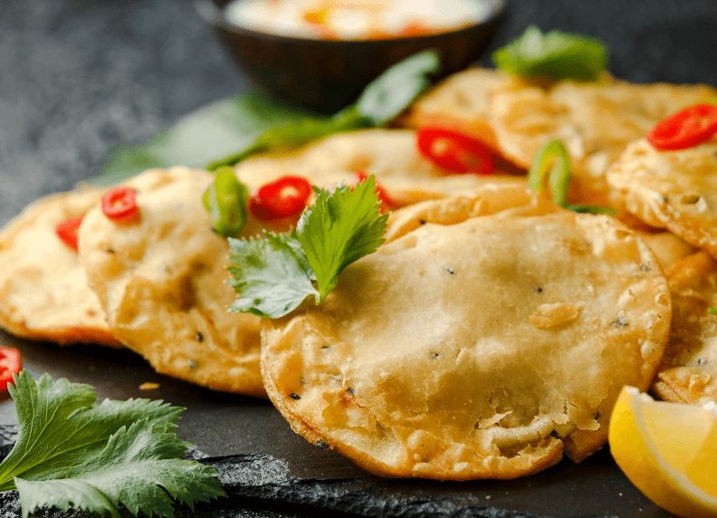 Moong Dal Kachori Recipe with Nutralite Cheesy Garlic Mayo